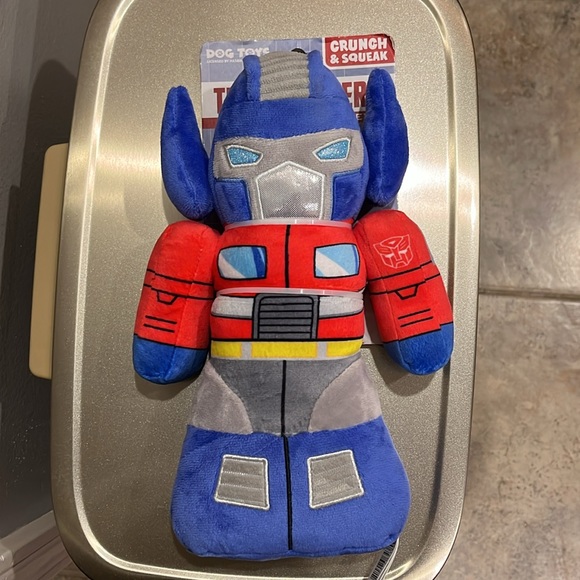 Hasbro Dog Hasbro Optimus Prime Crunch Squeak Transformers Dog Toy